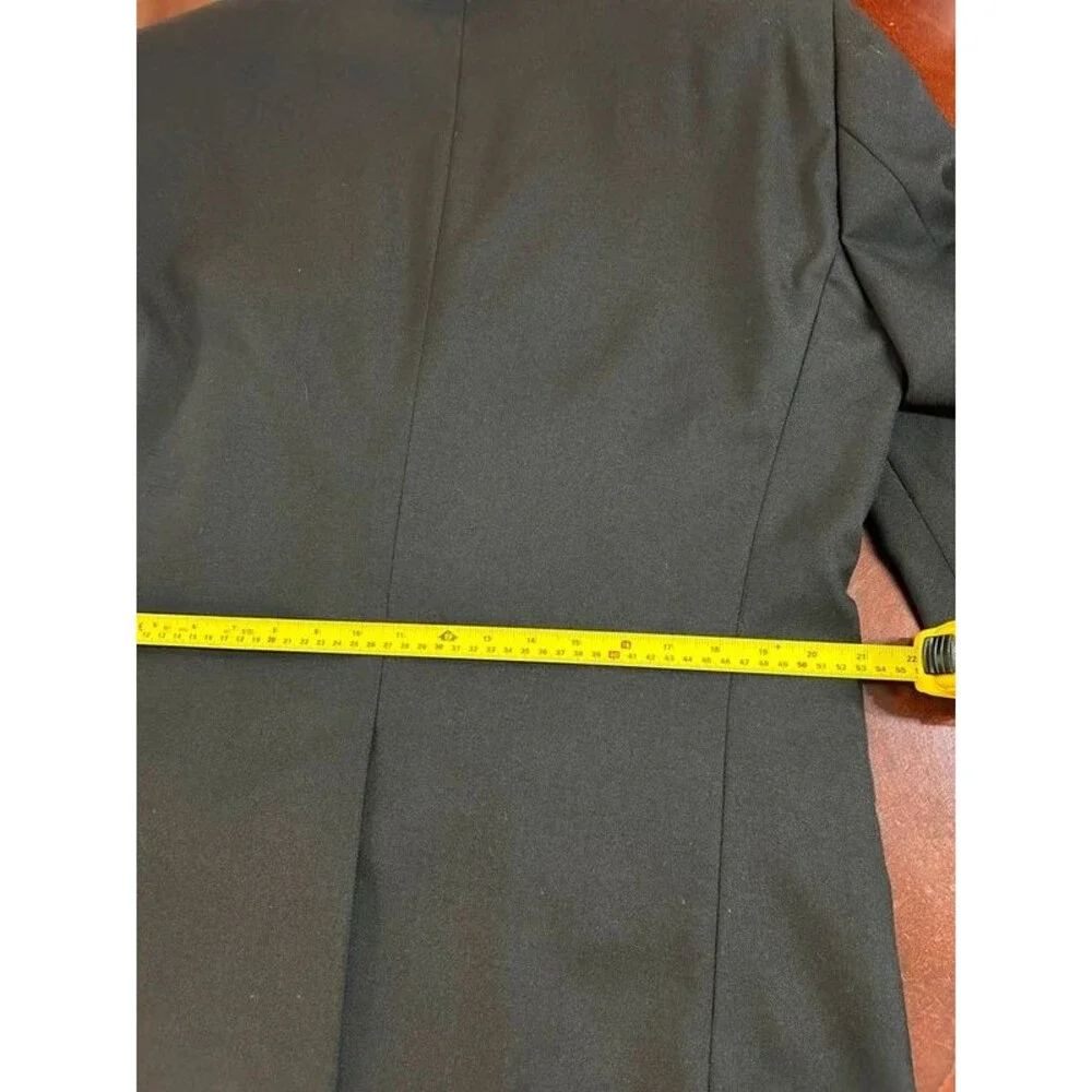 Dockers Black Solid Blazer 40R Single-Breasted Two-Button Notch Lapel Jacket